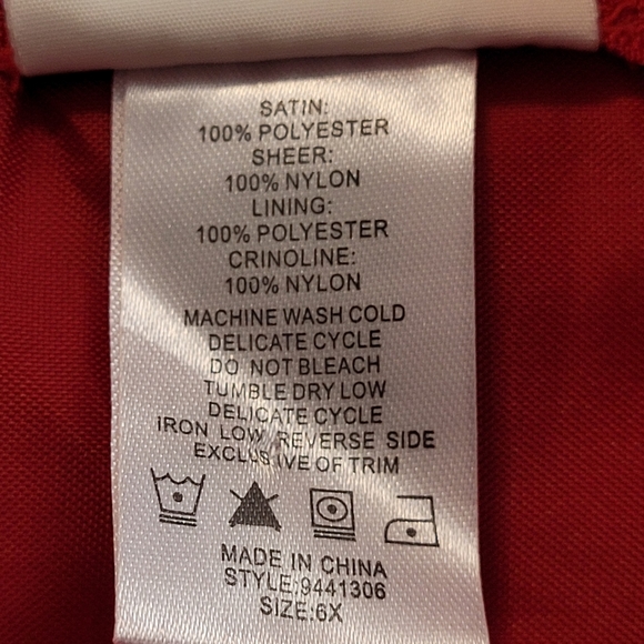 Girls Satin Holiday Christmas Dress Embroidered - Picture 11 of 11